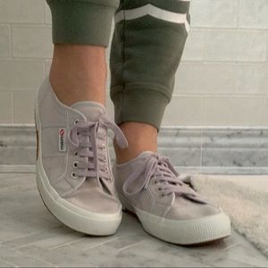 SUPERGA lavender lace up sneaker NWOT cotu classic